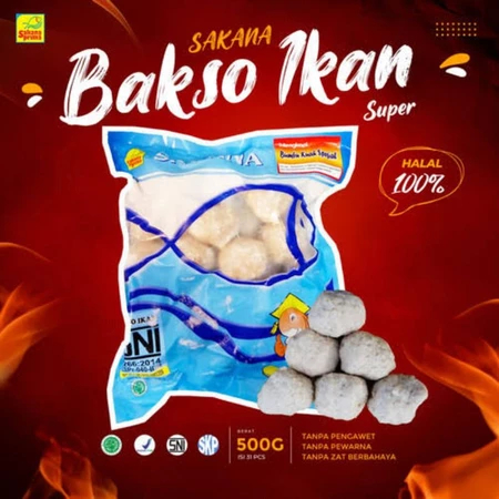 

SAKANA Bakso Ikan Super 500gr + Bumbu Sakana Food Halal Tanpa Pengawet