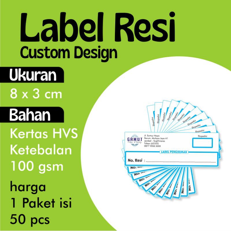 

Label Resi Paket