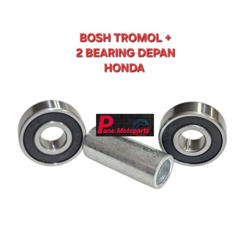 BOSH TROMOL DEPAN BOS TROMOL PLUS 2 BEARING BERING LAHER DEPAN BEAT VARIO SCOOPY SPACY BEAT FI SCOOP