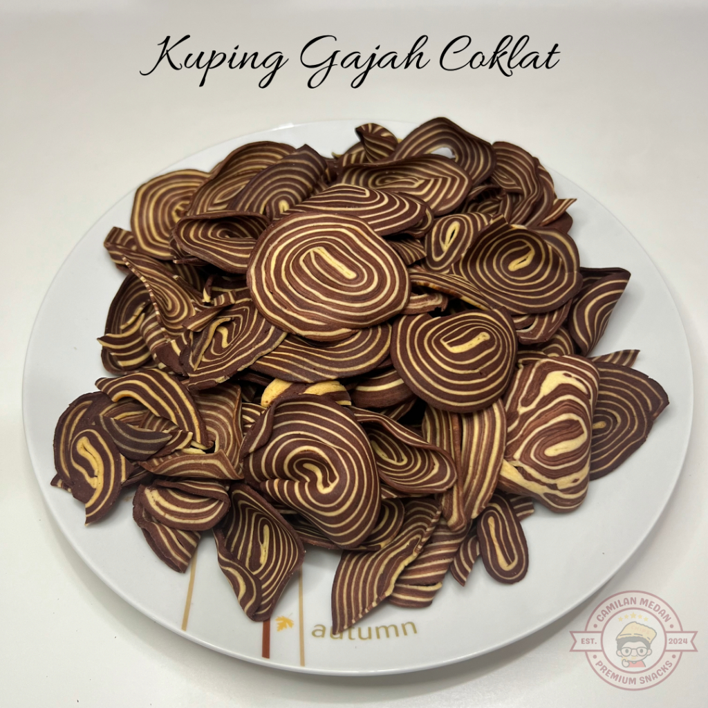 

Kuping Gajah Coklat 500 gr | Camilan Medan