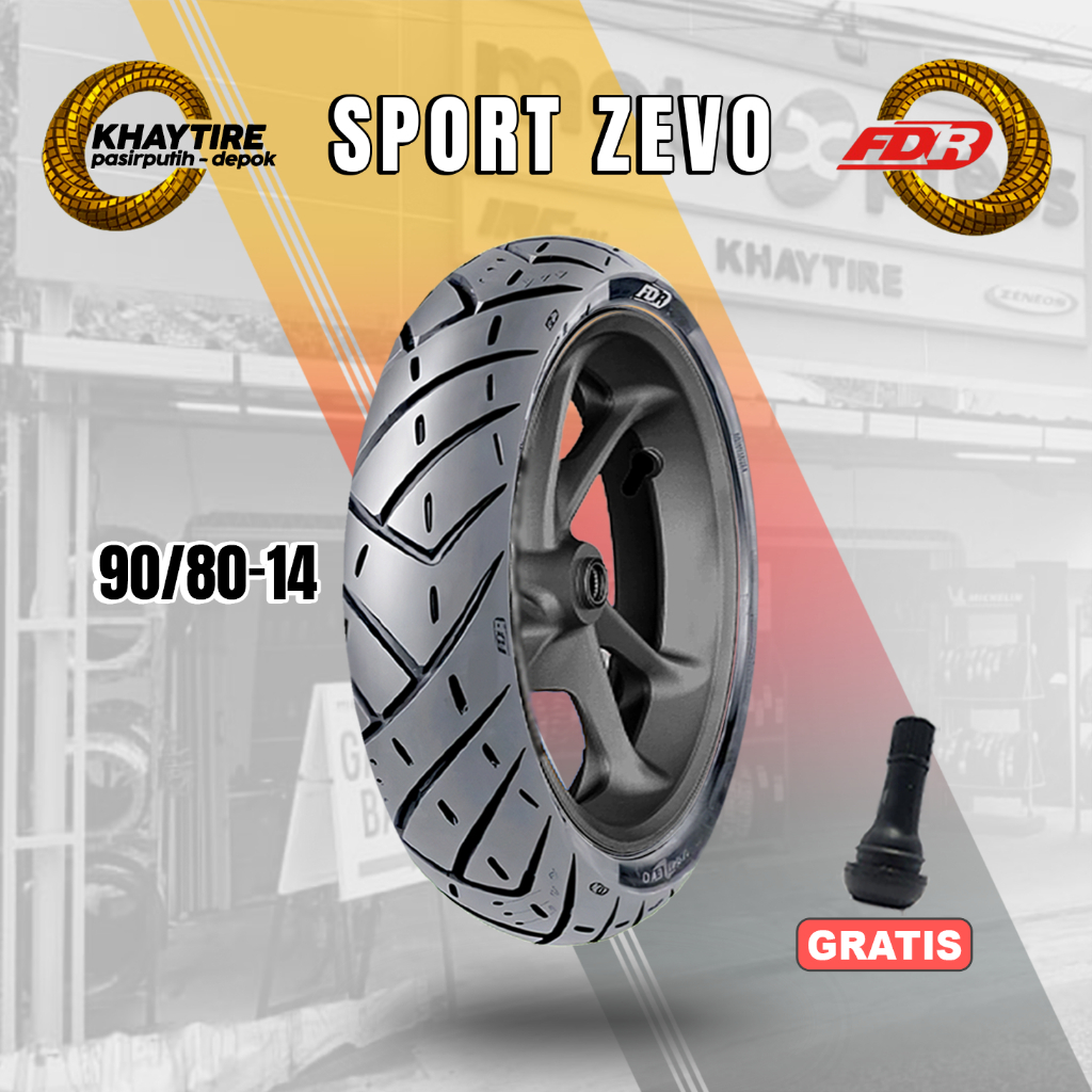 Ban Motor Matic FDR SPORT ZEVO 90/80-14 Tubeless