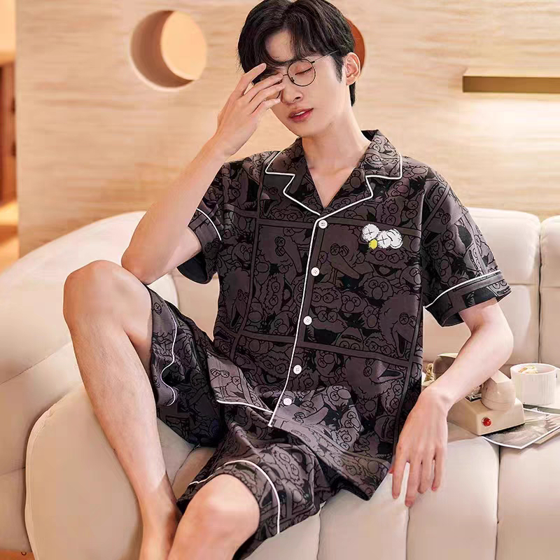 terbaru piyama baju tidur pria model kancing depan