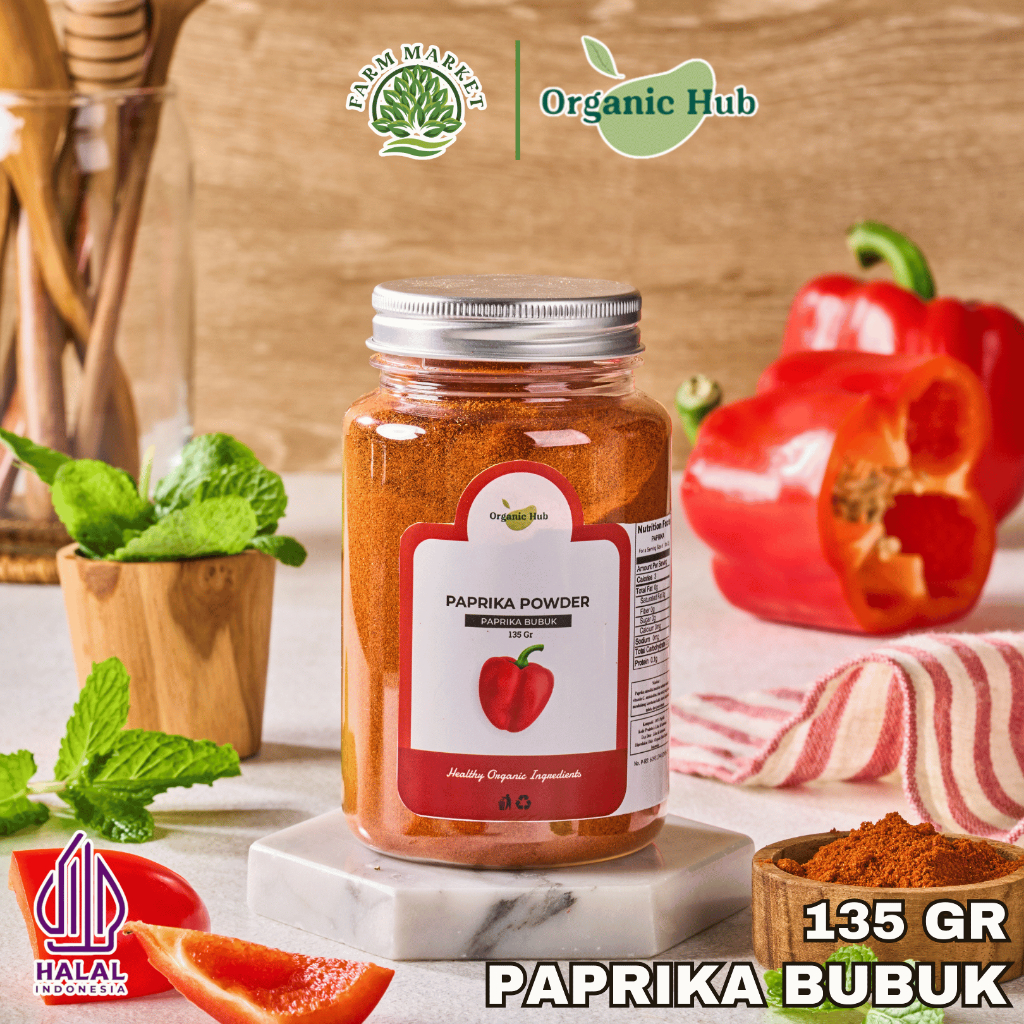 

Organic Hub Paprika Bubuk Asli Rempah Bumbu Dapur Premium Papprika Powder 135 gr