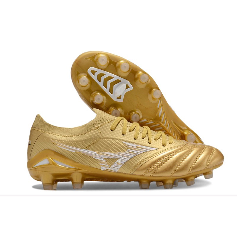 Sepatu Bola Mizuno Beta 4 Gold White