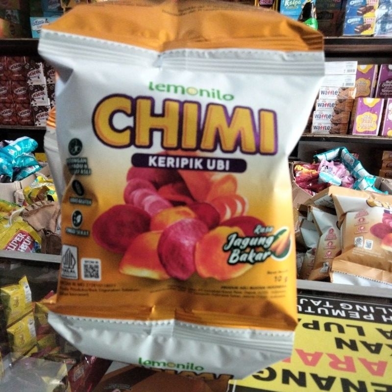 

CHIKI CHIMI KERIPIK UBI RASA JAGUNG BAKAR 10GR(ISI 10 PCS)