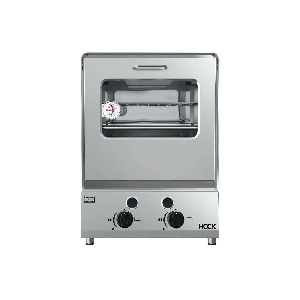 Hock Oven Gas Portable Stainless Steel HO-GS203 (Dilengkapi Api Atas dan Api Bawah)