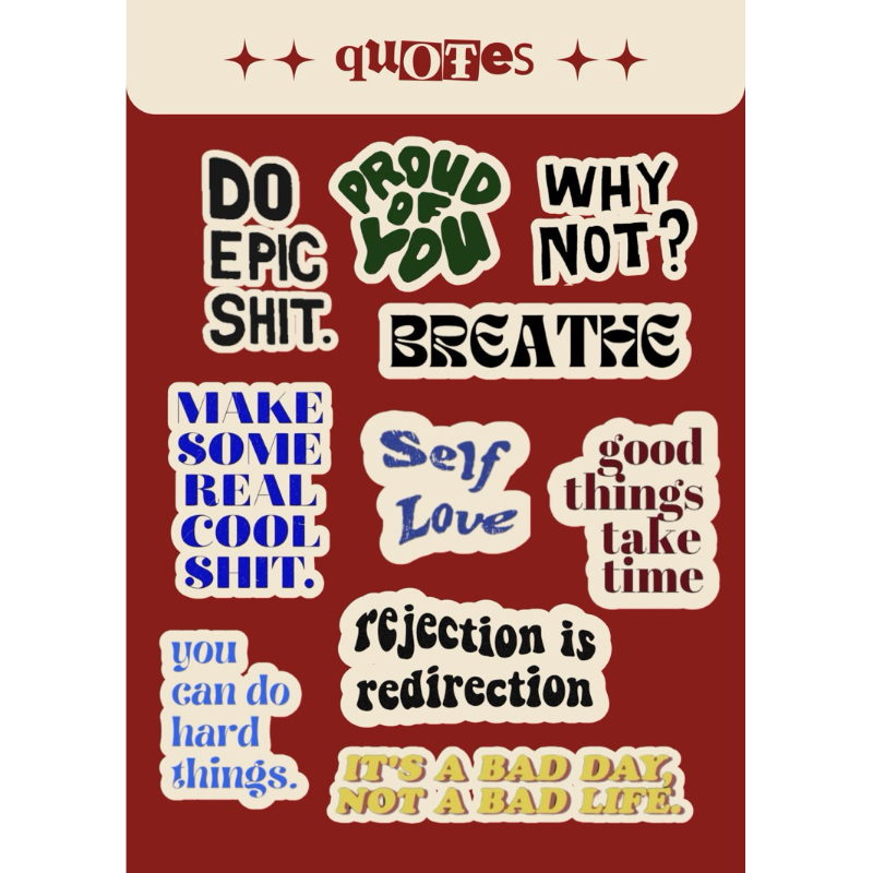 

Stiker Aesthetic Quotes Premium | Kiss-Cut | Vinyl Matte – Stuck on Jeger