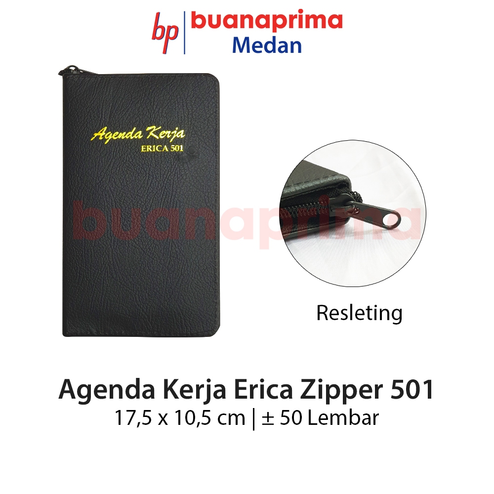 

Agenda Kerja Zipper Erica 501 Notebook Diary Planner Resleting