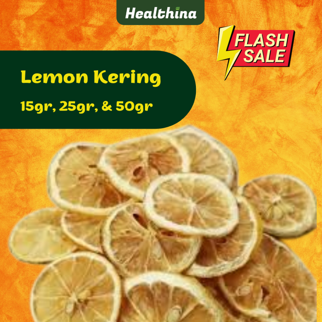 

Dried lemon slice jeruk lemon kering iris tea teh 15gr - 25gr - 50gr