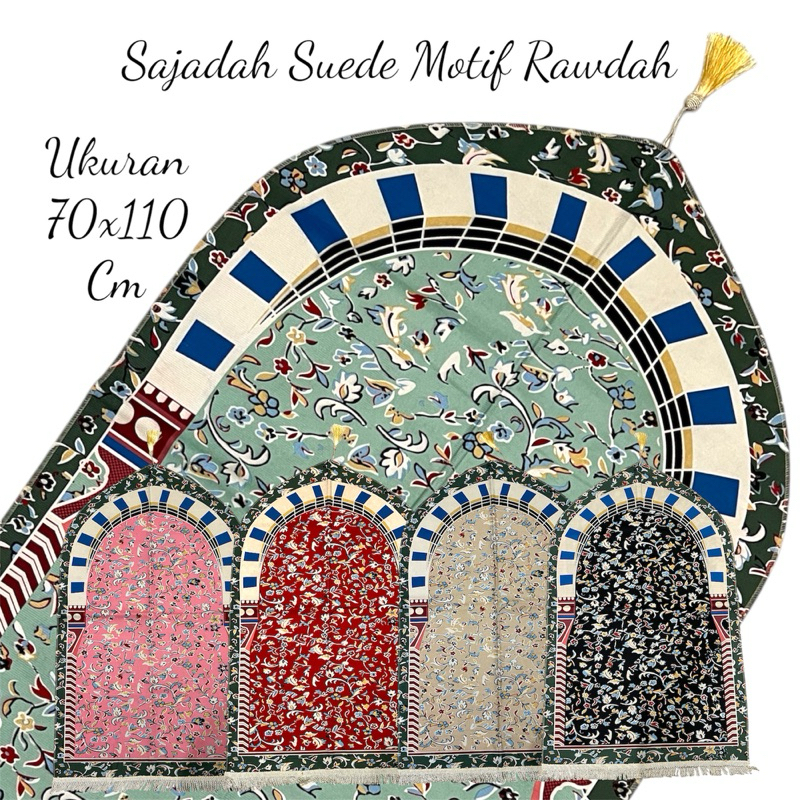 Sajadah Suede Cutting Kubah Grosir 1 Kodi (20 pcs) – 70x110 cm, Ringan & Elegan
