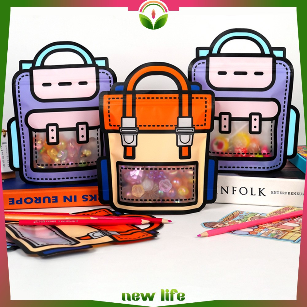 

Goodie Bag Birthday 3D Zip Lock Motif Tas Ransel Souvenir Ultah Anak / Plastik Kemasan Snack Candy / Plastik Bingkisan Ziplock Newlife C1094