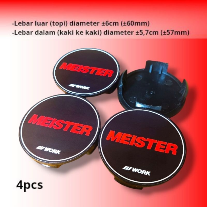 1set (4pcs) Tutup dop velg mobil variasi tutup center dop velg lubang tengah as roda diameter luar ±