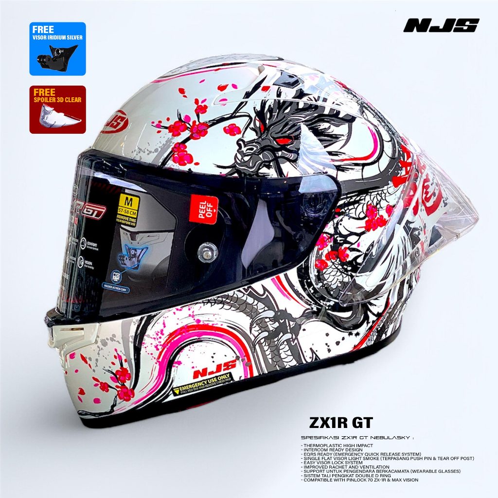 NJS ZX-1R GT SHENLONG - Helm Full Face