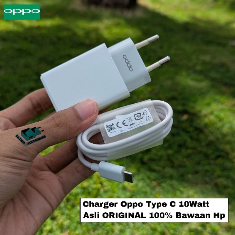 Charger Oppo Type C 10Watt Asli ORIGINAL 100% Bawaan Hp