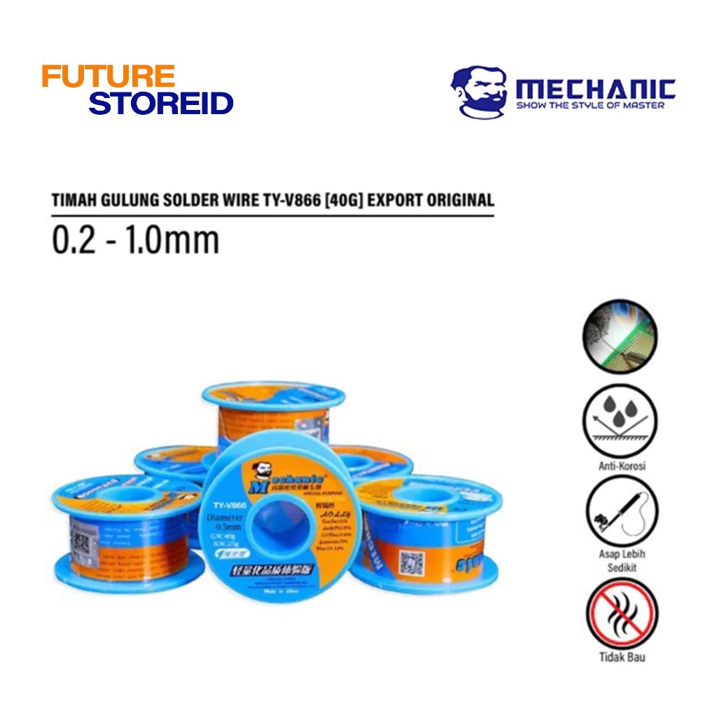 MECHANIC [40G] EXPORT TIMAH GULUNG TIMAH SOLDER SOLDER WIRE ORIGINAL