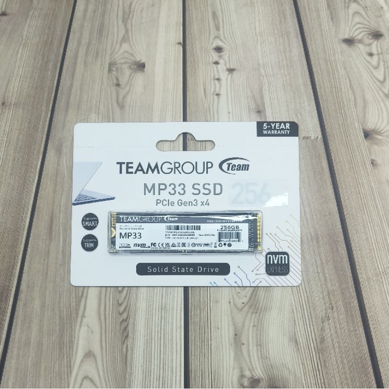 M.2 NVME 256GB TeamGroup | MP33 SSD PCIe Gen3 x4 with NVMe 1.3