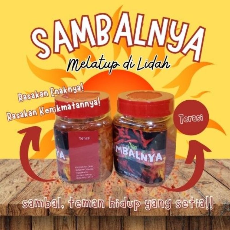 

SAMBALNYA Sambal Terasi 150 g by Rstudio Catering