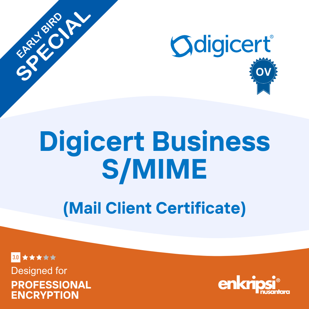 Digicert S/MIME (OV) enkripsi untuk mail client
