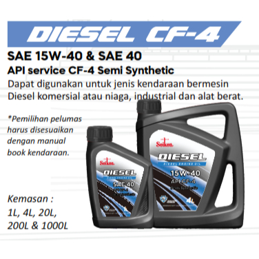 Oli SAE 15W-40 Diesel CF-4 Seiken Japan