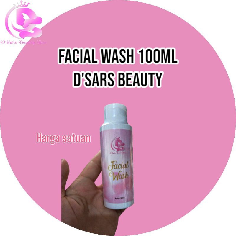 eceran / facial wash sultan d'sars beauty skin. sabun wajah 100ml dsars beauty.