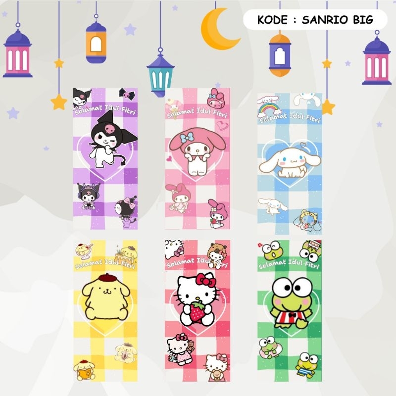 

AMPLOP LEBARAN MURAH SANRIO CUSTOM NAMA 1 PACK ISI 10