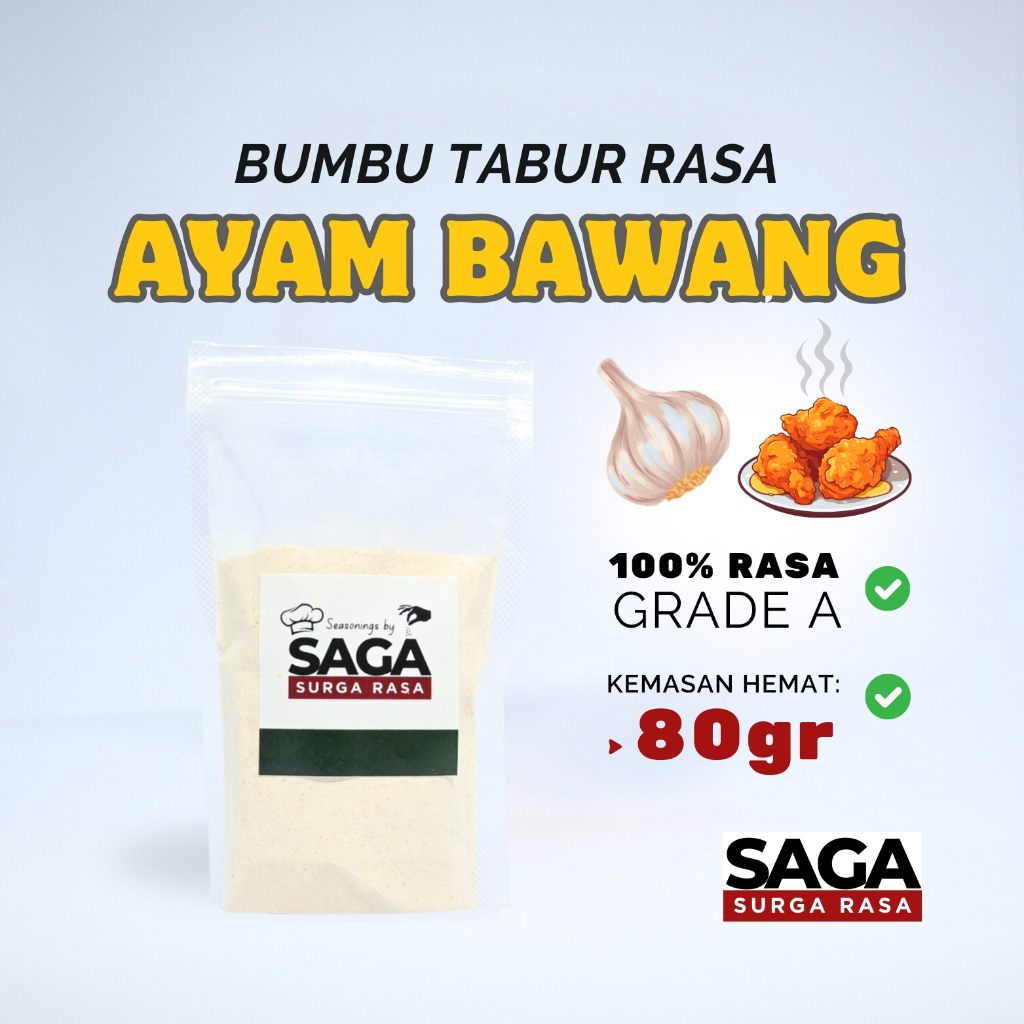 

SURGA RASA Bumbu Tabur Ayam Bawang - Bumbu Tabur Rasa Bubuk Premium