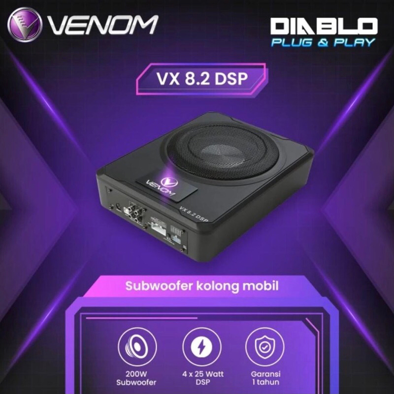 Subwoofer VENOM VX 8.2DSP Subwoofer Kolong Mobil