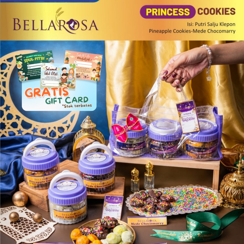 

[GRATIS BUBBLE KARDUS] KUE LEBARAN BELLAROSA PRINCESS COOKIES PARCEL LEBARAN / PAKET KUE DAN COKELAT LEBARAN TAHUN 2025