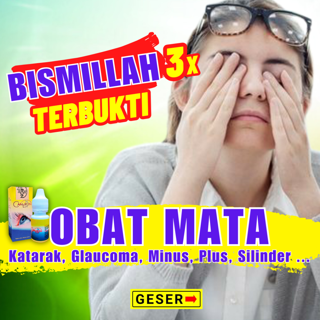 OBAT TETES  MATA KATARAK / CAMERON EYE / HERBAL GURAH MATA / PLUS MINUS GLUKOMA / TERLARIS ORIGINAL