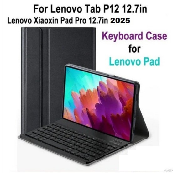 Lenovo P12 12.7 inch 2025 Sarung Keyboard Bluetooth Cover Leather