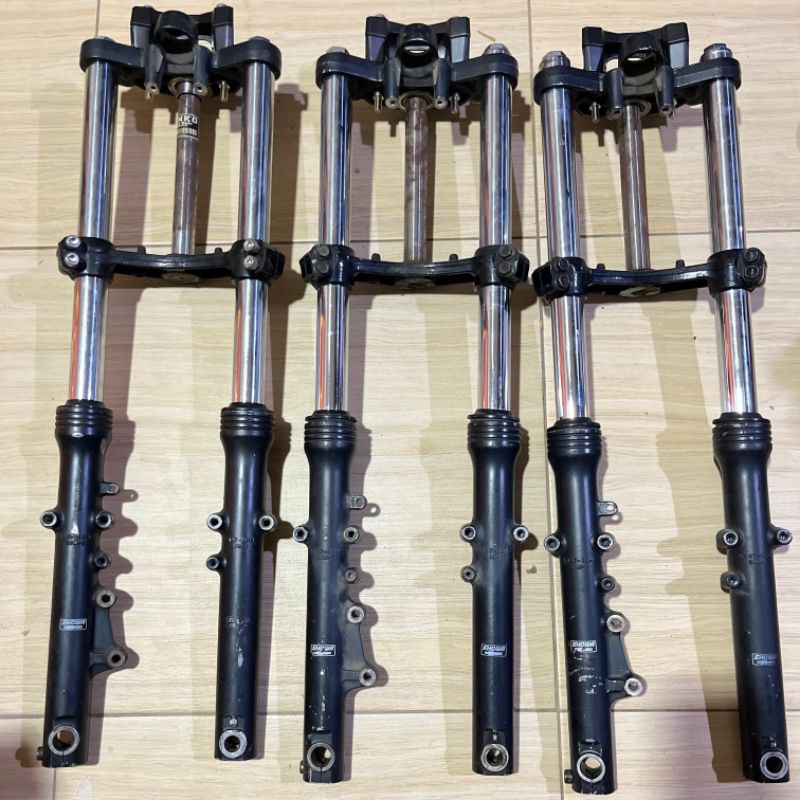 SHOCK DEPAN NINJA RR NEW ORIGINAL COPOTAN SET RAISER CBR LED PNP HONDA CB GL MP TIGER