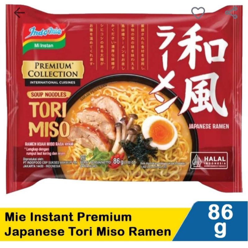 

Indomie Japanese Ramen Tori Miso/Tori Kara 86 gram