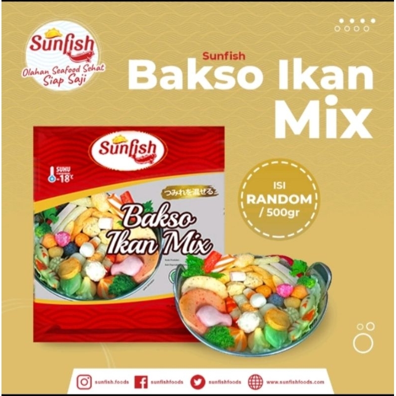 

SUNFISH BAKSO IKAN MIX 500GR