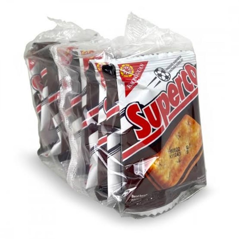 

SNACK KHONG GUAN SUPERCO 1 RENCENG ISI 10 PCS X 12 GRAM