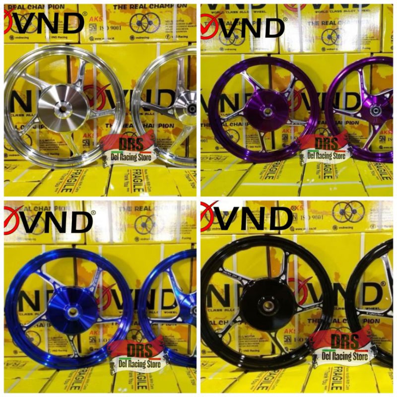 VELG VND AK 55 RING 14 VARIO 125 150 BEAT SCOOPY MIO STYLO VARIO160 VELG RACING VND AK 55 RING 14 MI