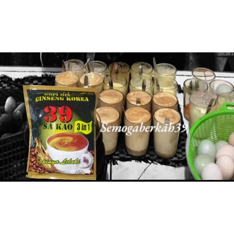 

Kopi 39 super sakao ginseng korea ecer. sachetan pasti hebat