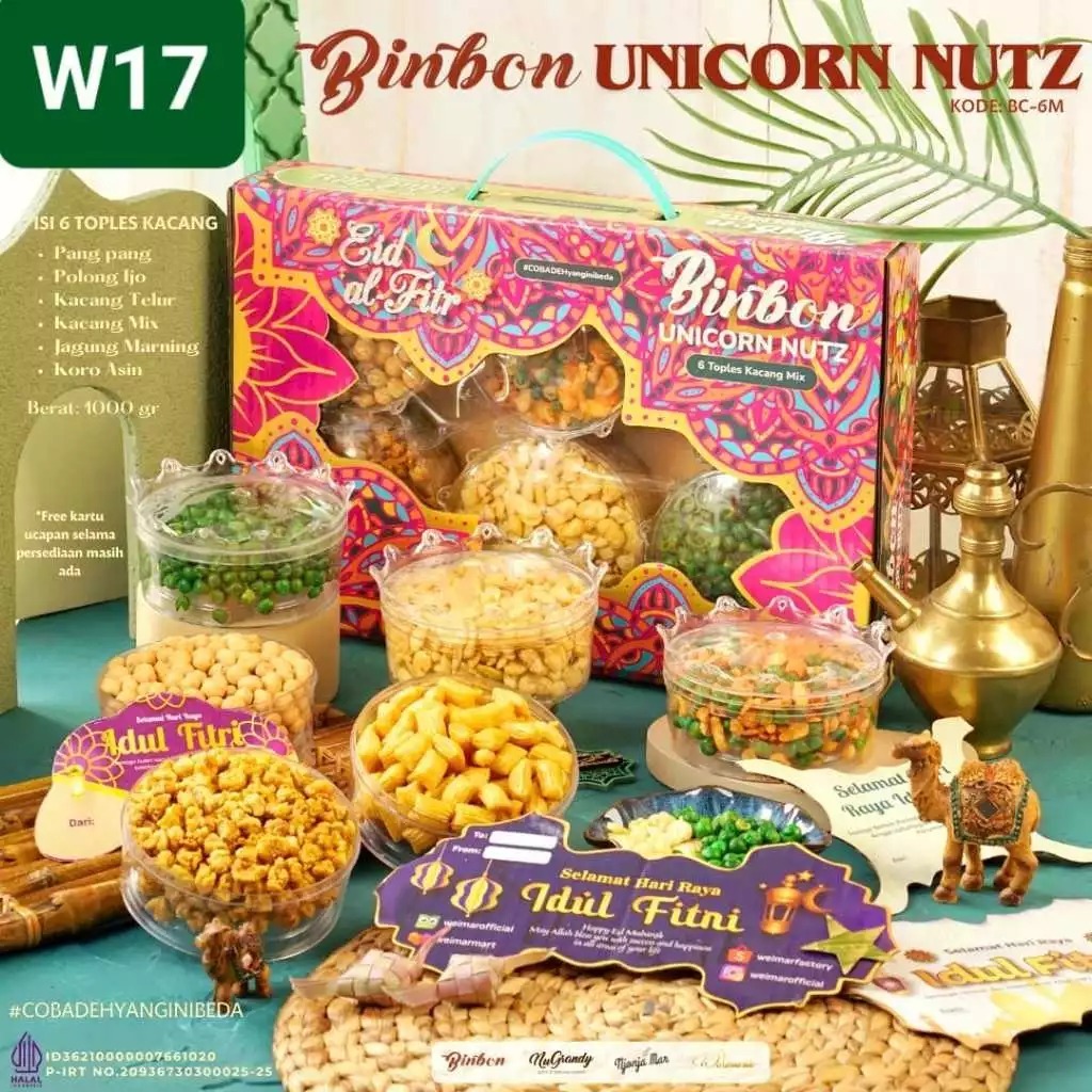 

Binbon Paket Kacang Unicorn Nutz - Weimar Kemasan Baru 2025