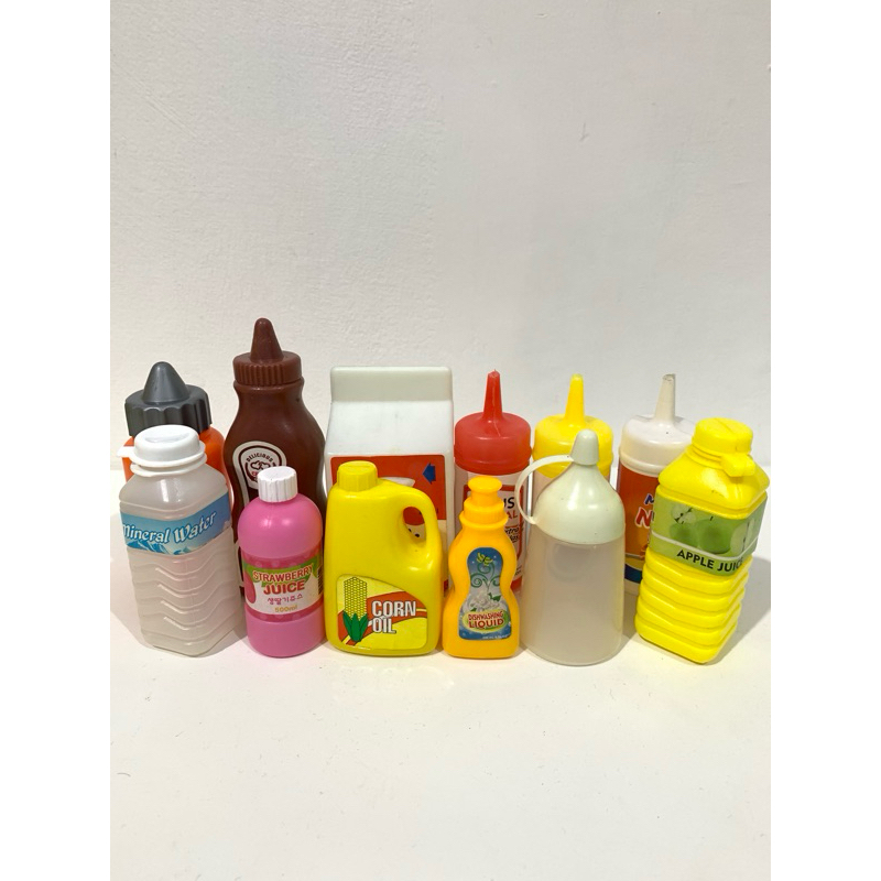 Botol-Botol Isi Mainan Kulkas/Mainan Supermarket [PRELOVED]