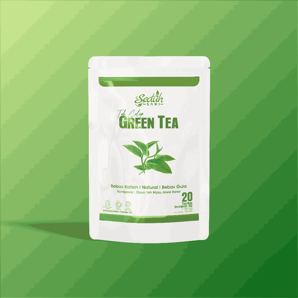 

Seduh Sari | Green Tea | Teh Hijau Diet Pelangsing | Teh Detox & Diet Isi 20 Teh Celup