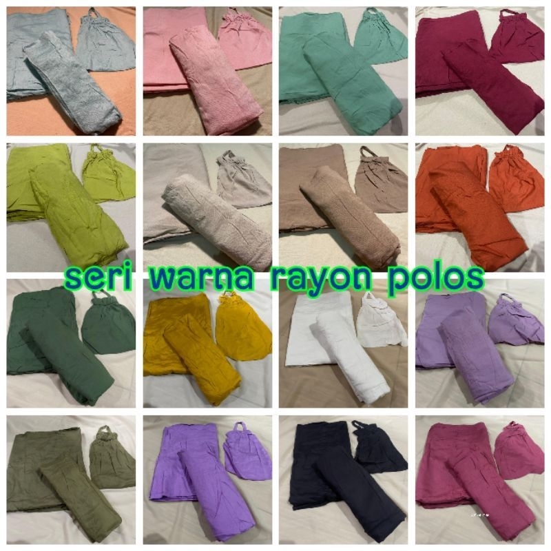 Mukena Bali Rayon Polos