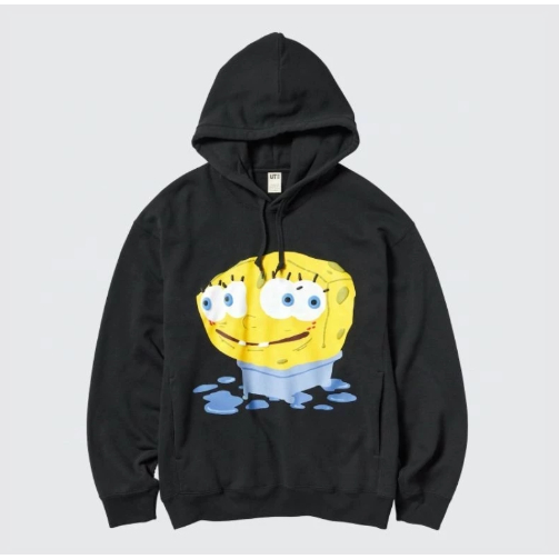 Hoodie UNIQLO x Spongebob Squarepants (Bathtub) | Cactus Plant Flea UT Hoodie Sweat - Hitam