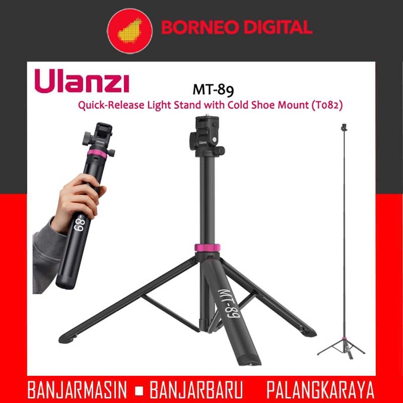 Ulanzi MT-89 Quick Release Light Stand with Cold Shoe Mount