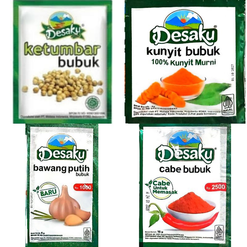 

DESAKU ALL VARIAN (KUNYIT KETUMBAR BAWANG PUTIH MERICA CABE) RENTENG