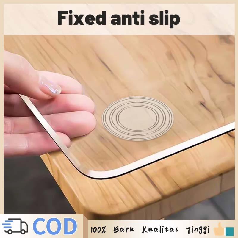 100pcs 24mm Karet Ganjal Kaca Meja Anti Slip Tataan Meja Kaca Bulat Bening  Kaca  Kaca Karet Rubber 