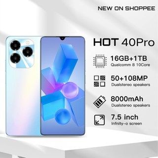 【2024 NEW】HP Murah INFINIX HOT40 Pro NFC HP Murah Cuci Gudang RAM 12GB+512GB HD Screen Handphone And