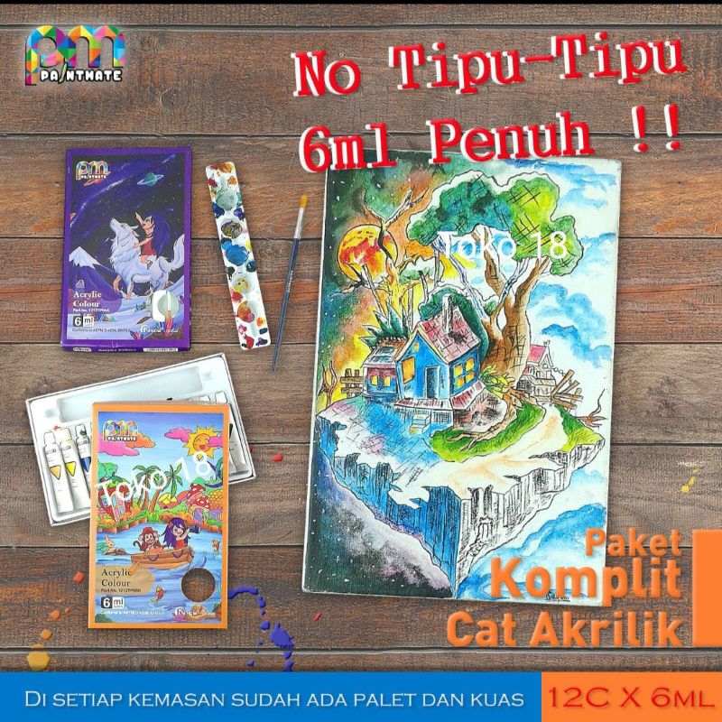 

Cat Akrilik Merek NDM / Cat Lukis Akrylik