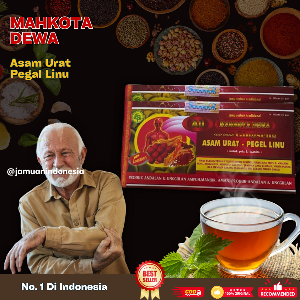 

Mahkota Dewa Kapsul Asam Urat Pegal Linu