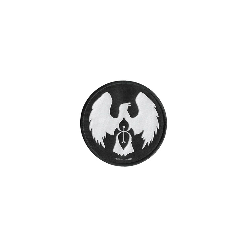 woven patch band KOMUNAL hitam semesta patch