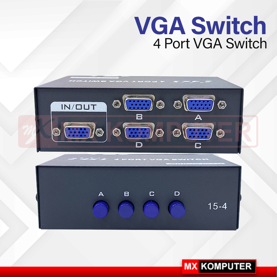 VGA Switch 4 Port VGA Switcher 4 Port