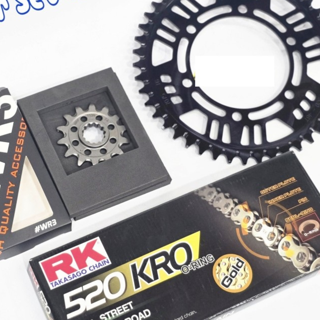 Gear set Wr3 NInja 250 z250 CBr250rr gir depan belakang set rantai zx25r R25 MT25
